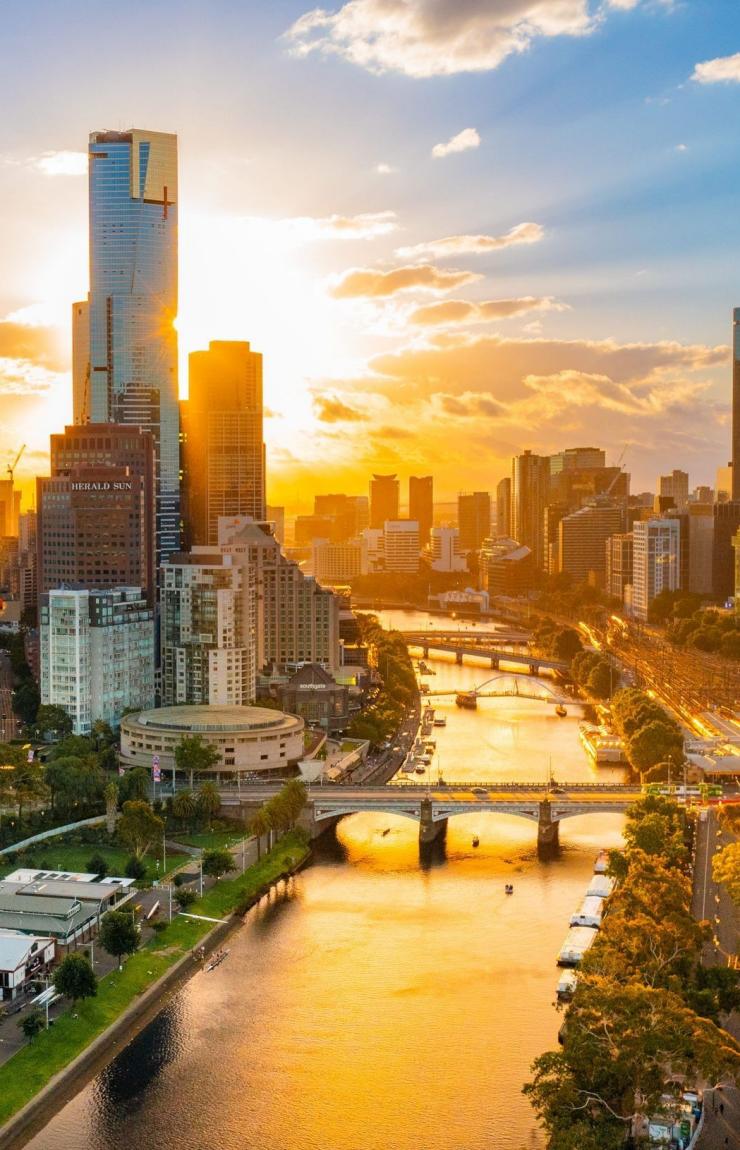 Aerial of Melbourne, Victoria © Tourism Australia