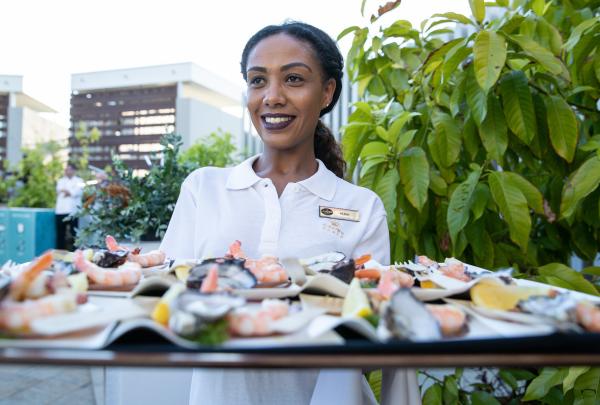 西澳大利亚州，珀斯，皇冠酒店，梦幻时光欢迎活动 © 澳大利亚旅游局版权所有