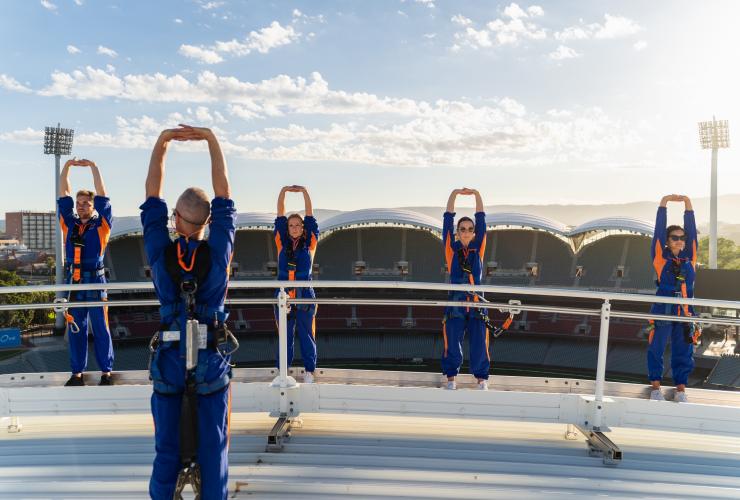 Roofclimb, Adelaide Oval, Adelaide, South Australia © Nick Bellotti Roofclimb, Adelaide Oval, Adelaide, South Australia © Nick Bellotti