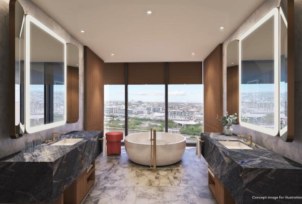 昆士兰州，布里斯班，布里斯班星港娱乐城，市区景观顶层套房，星亿酒店 © 布里斯班星港娱乐城版权所有