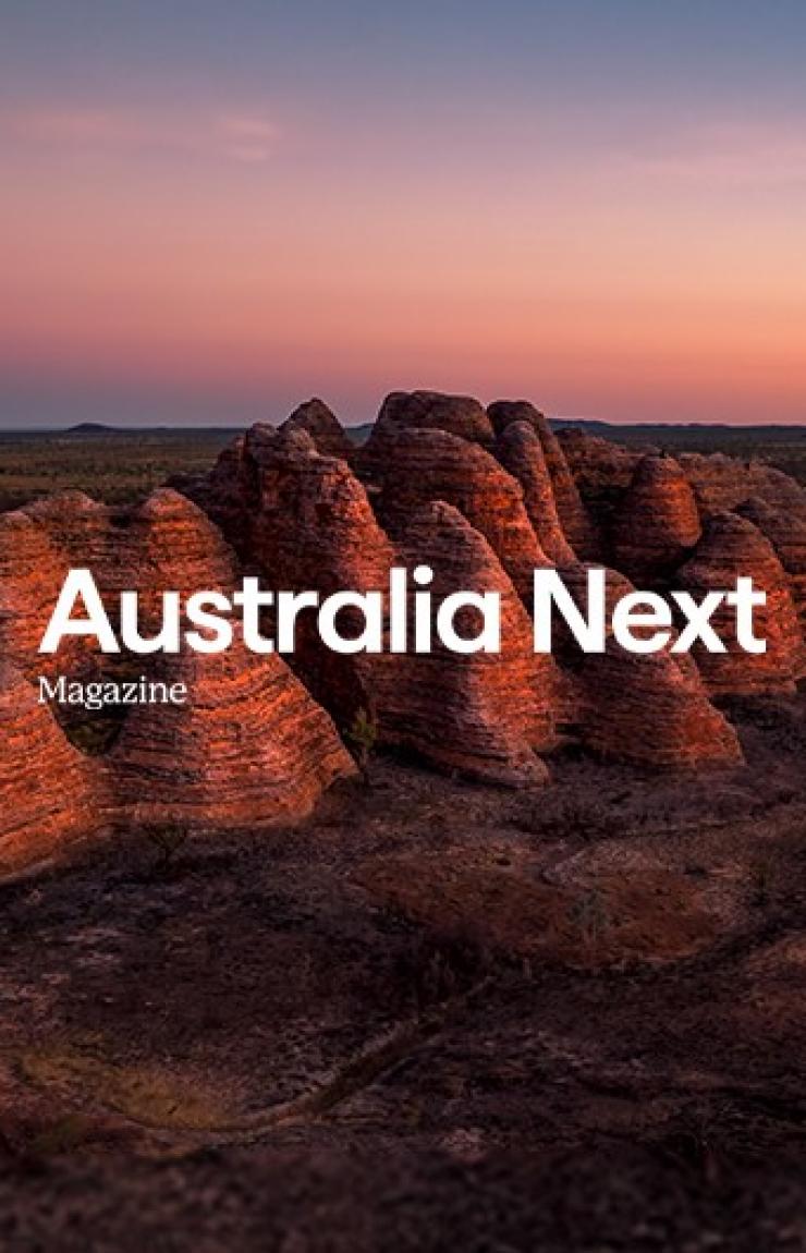 《Australia Next》杂志封面，2026 年 2 月版 © 澳大利亚旅游局版权所有