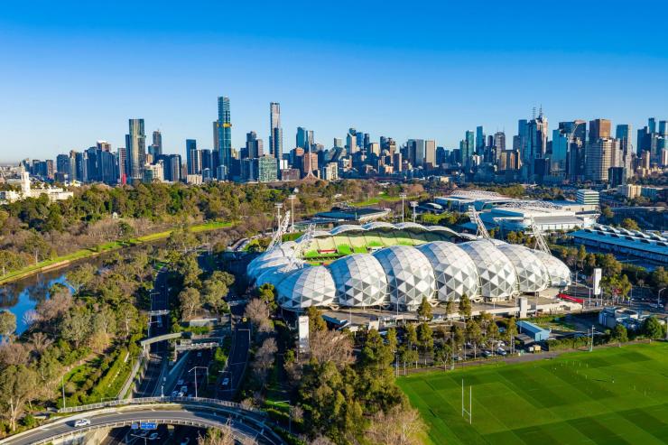 维多利亚州，鸟瞰墨尔本 © 澳大利亚旅游局版权所有