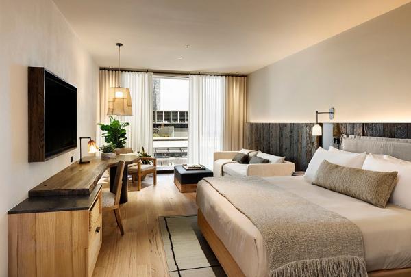 维多利亚州，墨尔本，1Hotel 的卧室 © 1Hotel 版权所有