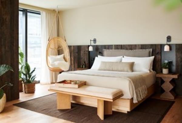 维多利亚州，墨尔本，1Hotel 的卧室 © 1Hotel 版权所有