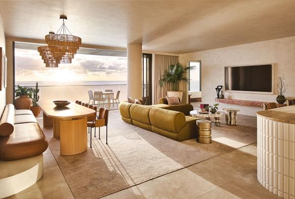 昆士兰州，黄金海岸，蒙德里安，休息室酒吧 © Justin Nicholas 版权所有