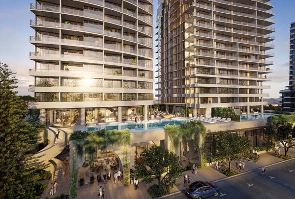 昆士兰州，黄金海岸，蒙德里安，休息室酒吧 © Justin Nicholas 版权所有