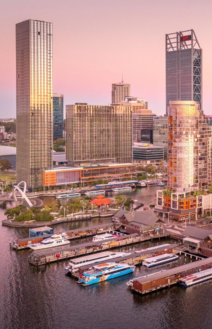  西澳大利亚州，珀斯航拍图 © 澳大利亚旅游局版权所有