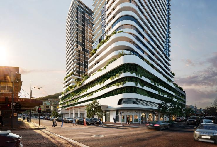 新南威尔士州，戈斯福德，戈斯福德 voco 酒店的街景 © 戈斯福德 voco 酒店版权所有