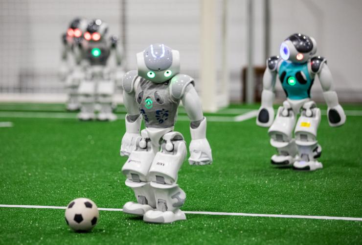 新南威尔士州，悉尼，RoboCup 2019，球场近距离镜头 © RoboCup 2019 版权所有