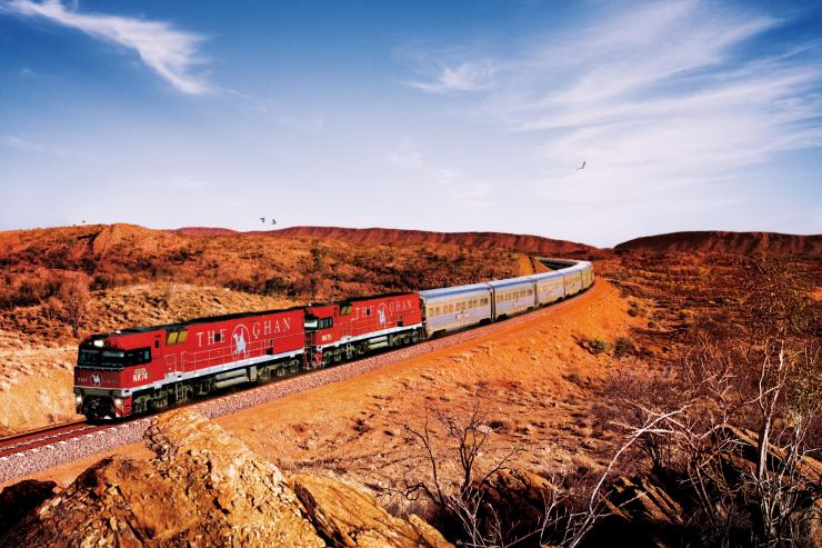 北领地，麦克唐奈尔山脉，“甘号”列车 © 大南方铁路公司版权所有