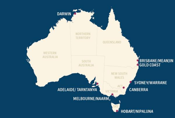 通过地图视图，可清晰查看与技术及制造产业相关联的主要区域分布情况。