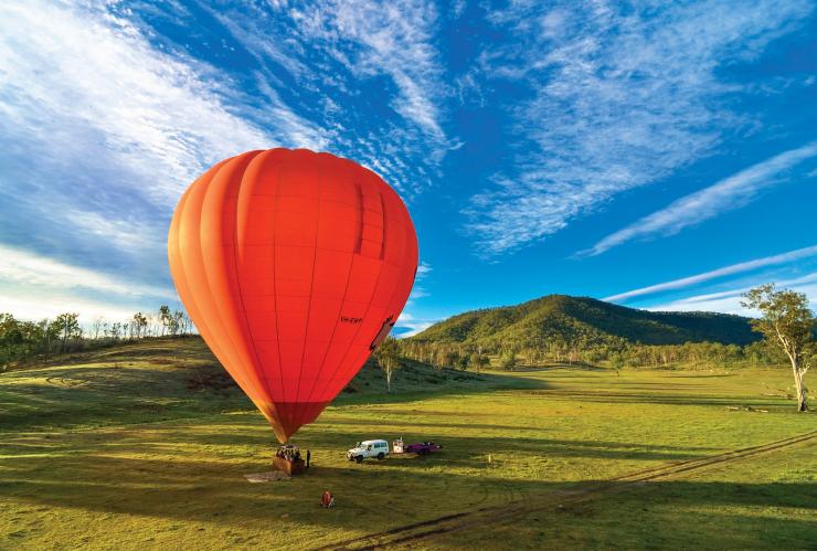 昆士兰州，黄金海岸，热气球 © Juno Kim/昆士兰州旅游及活动推广局版权所有