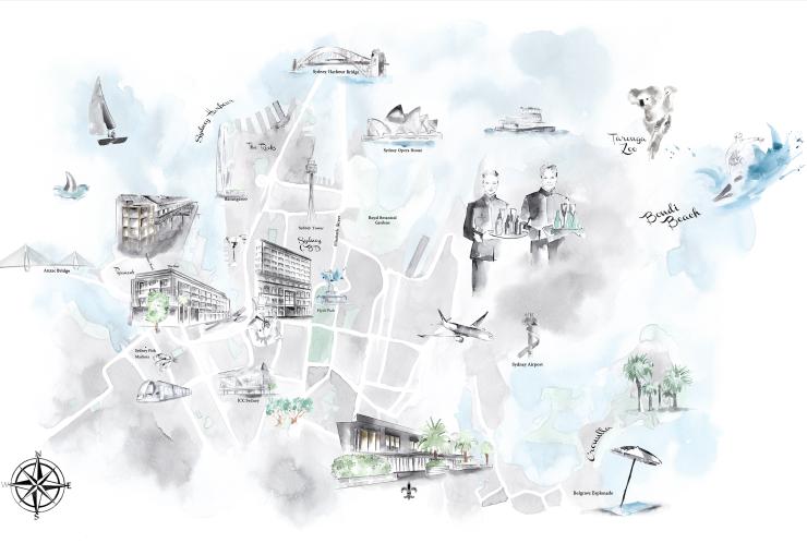 The Illustration Room，悉尼地图 © Maya Beus 版权所有