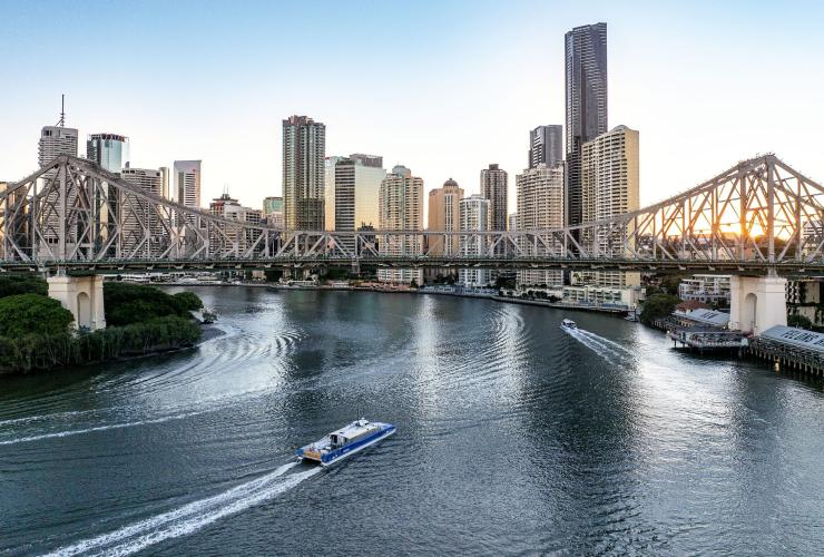 昆士兰州，布里斯班河景色 © 澳大利亚旅游局版权所有